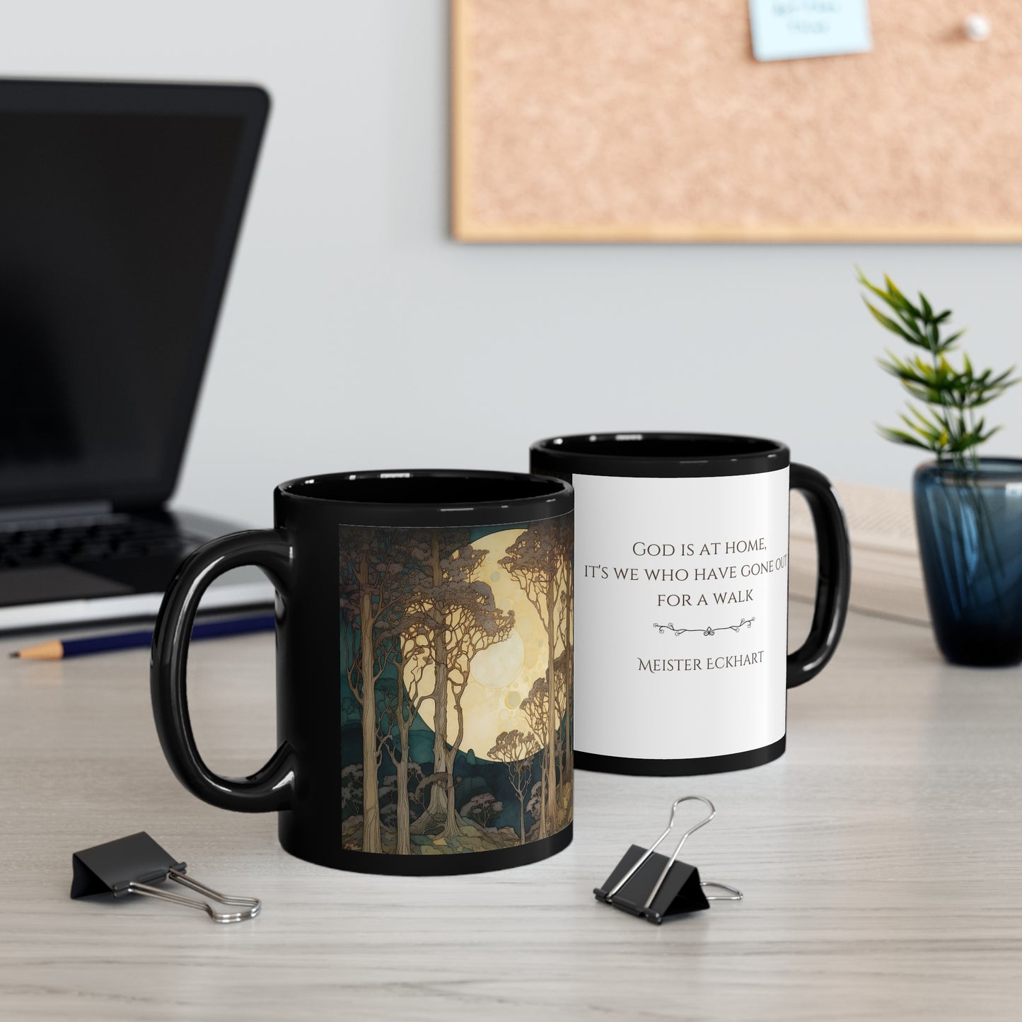 God Is At Home. - 11oz Black Mug