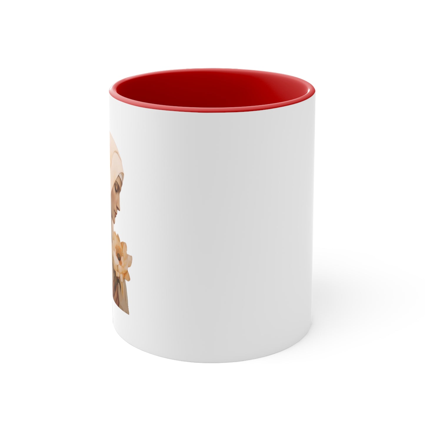 Saint Catherine of Siena Divine Inspiration Mug with Color Inside