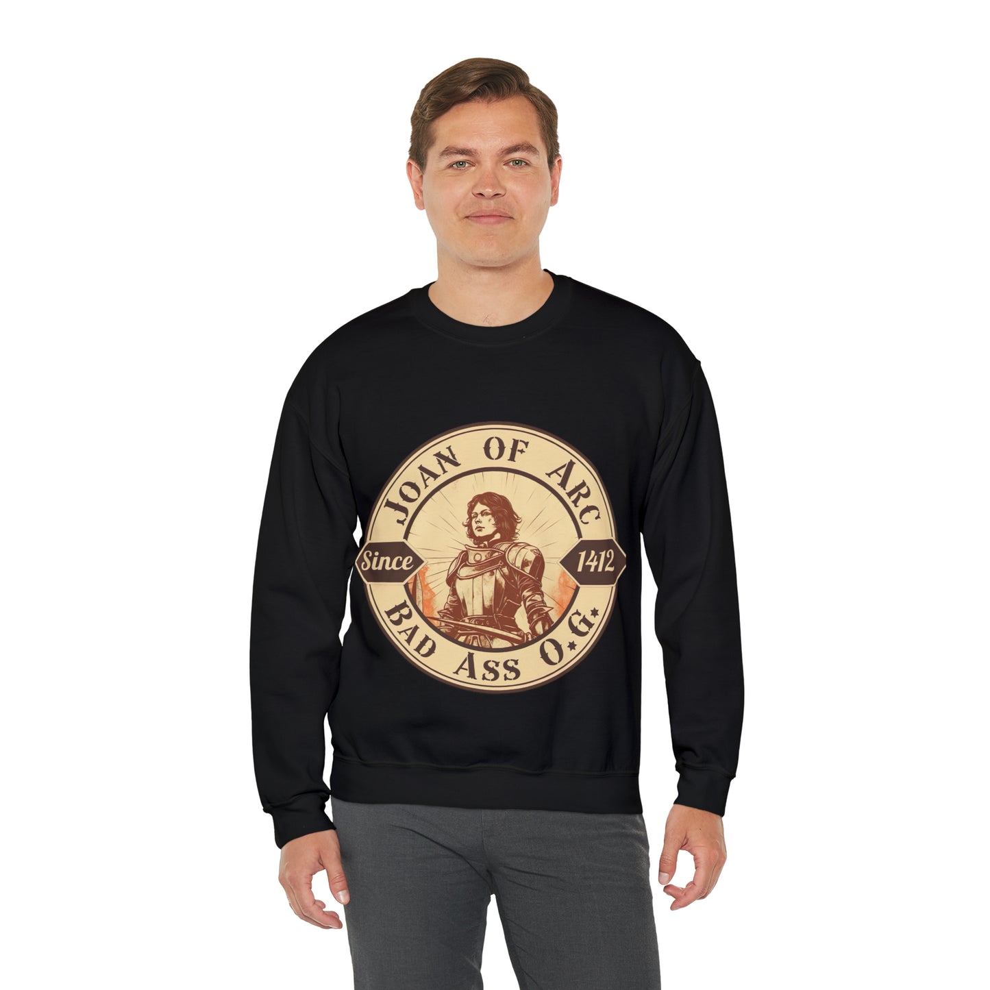 Joan of Arc Bad Ass O.G - Crewneck Sweatshirt - Men