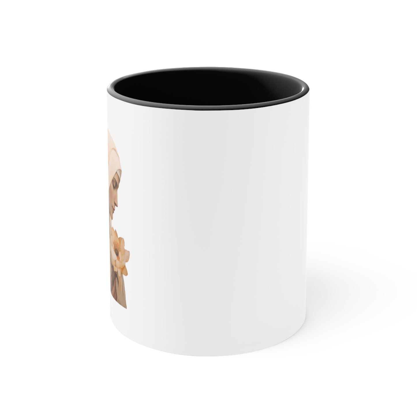 Saint Catherine of Siena Divine Inspiration Mug with Color Inside
