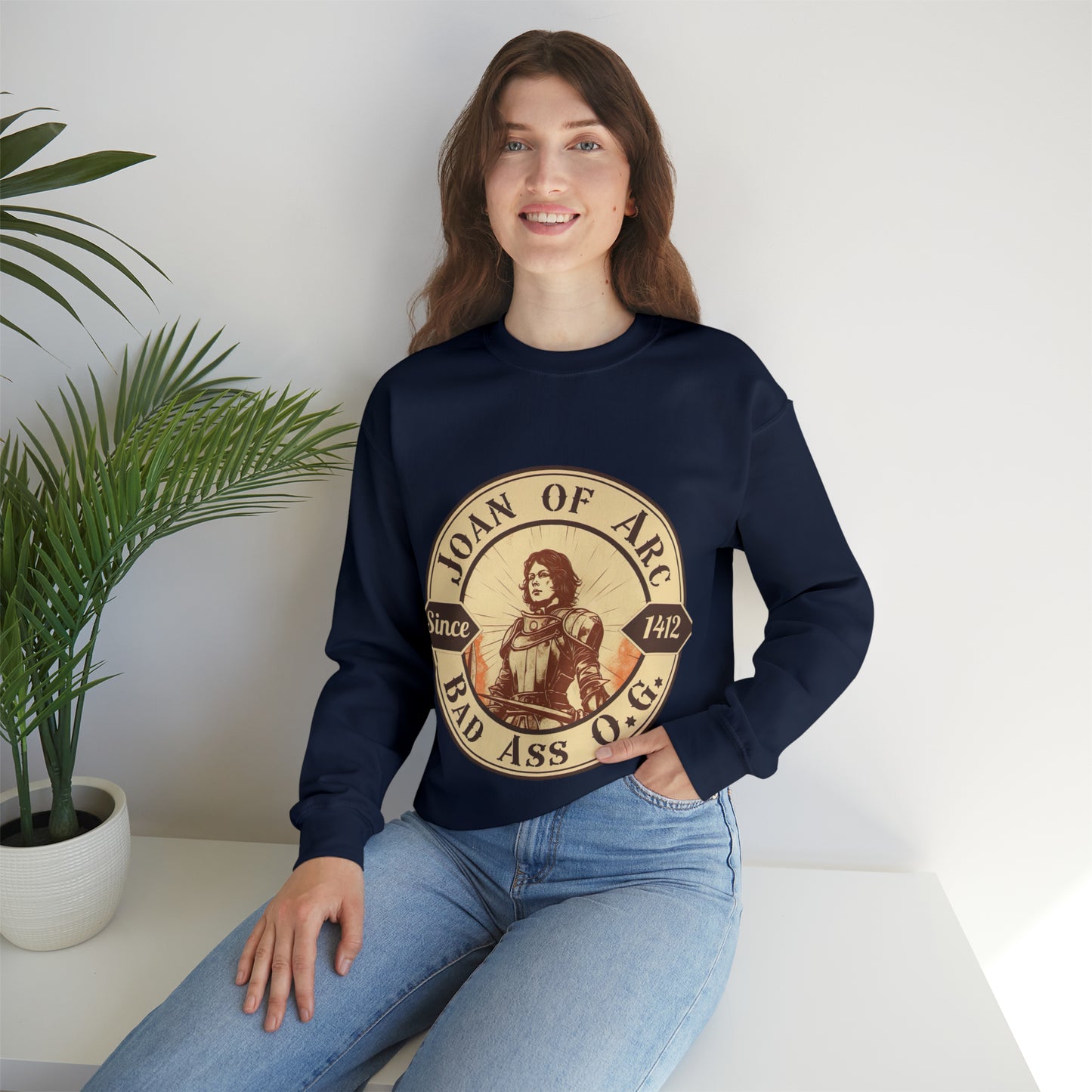Joan of Arc Bad Ass O.G - Crewneck Sweatshirt - Men