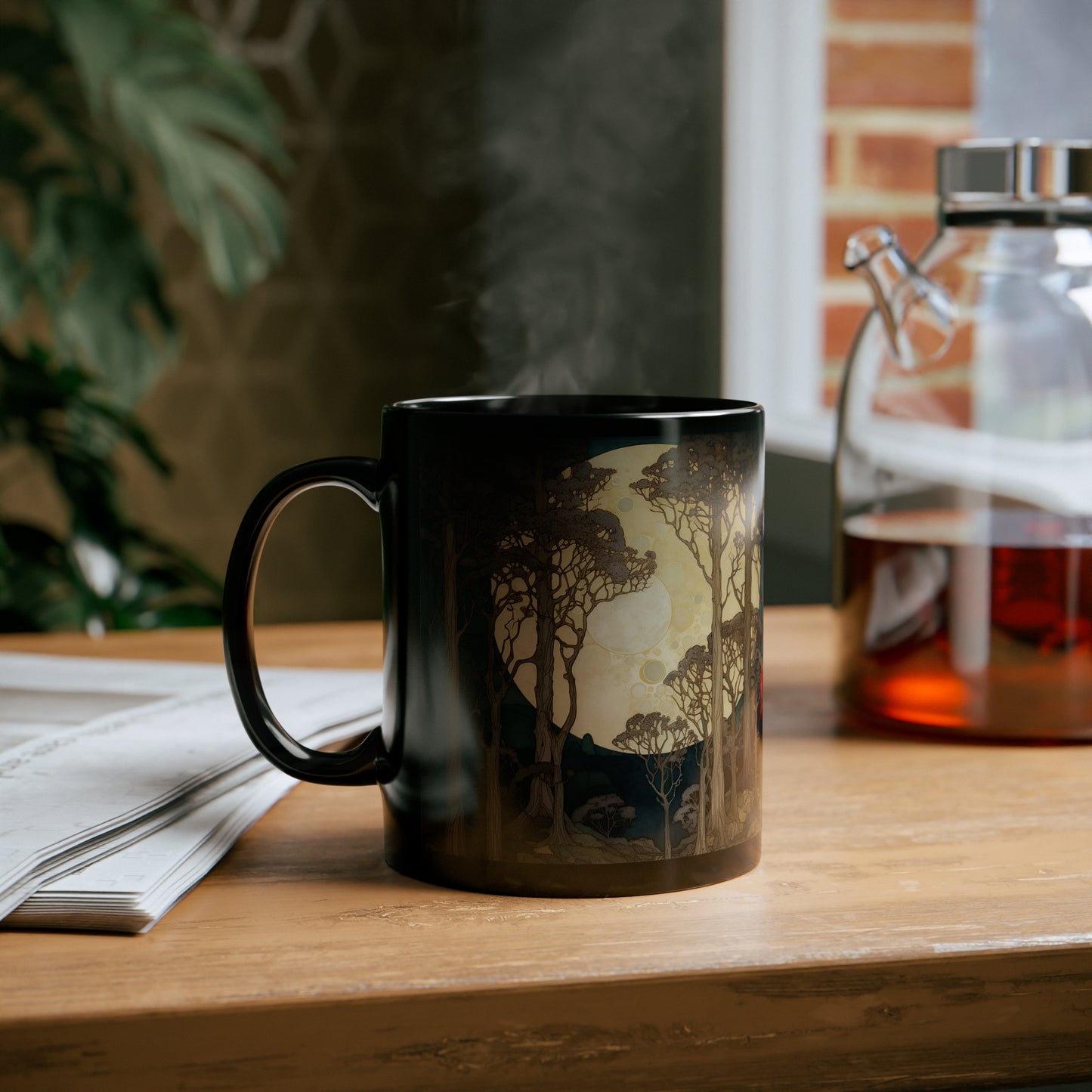 God Is At Home. - 11oz Black Mug