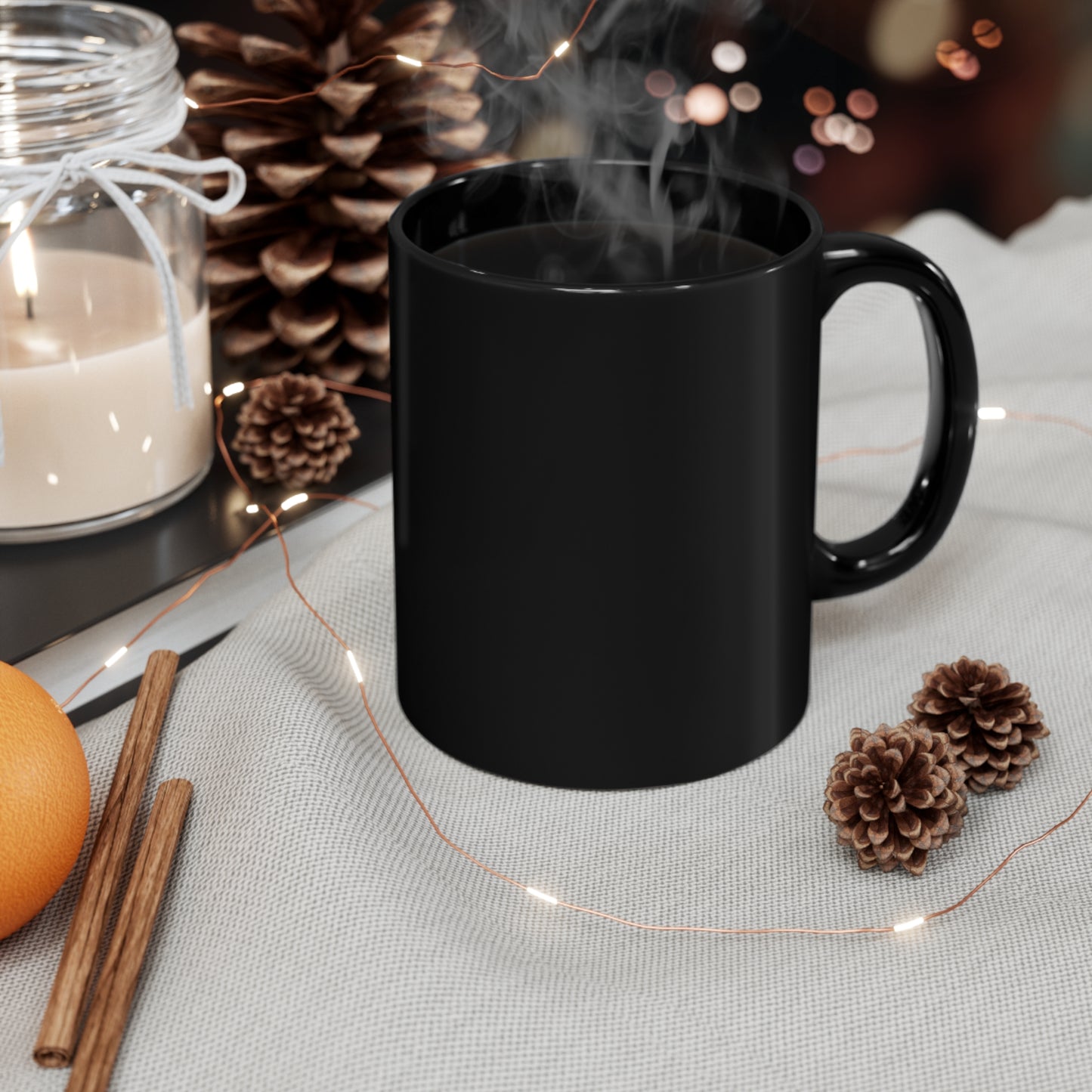Saint Catherine of Siena Divine Inspiration Black Glossy Mug