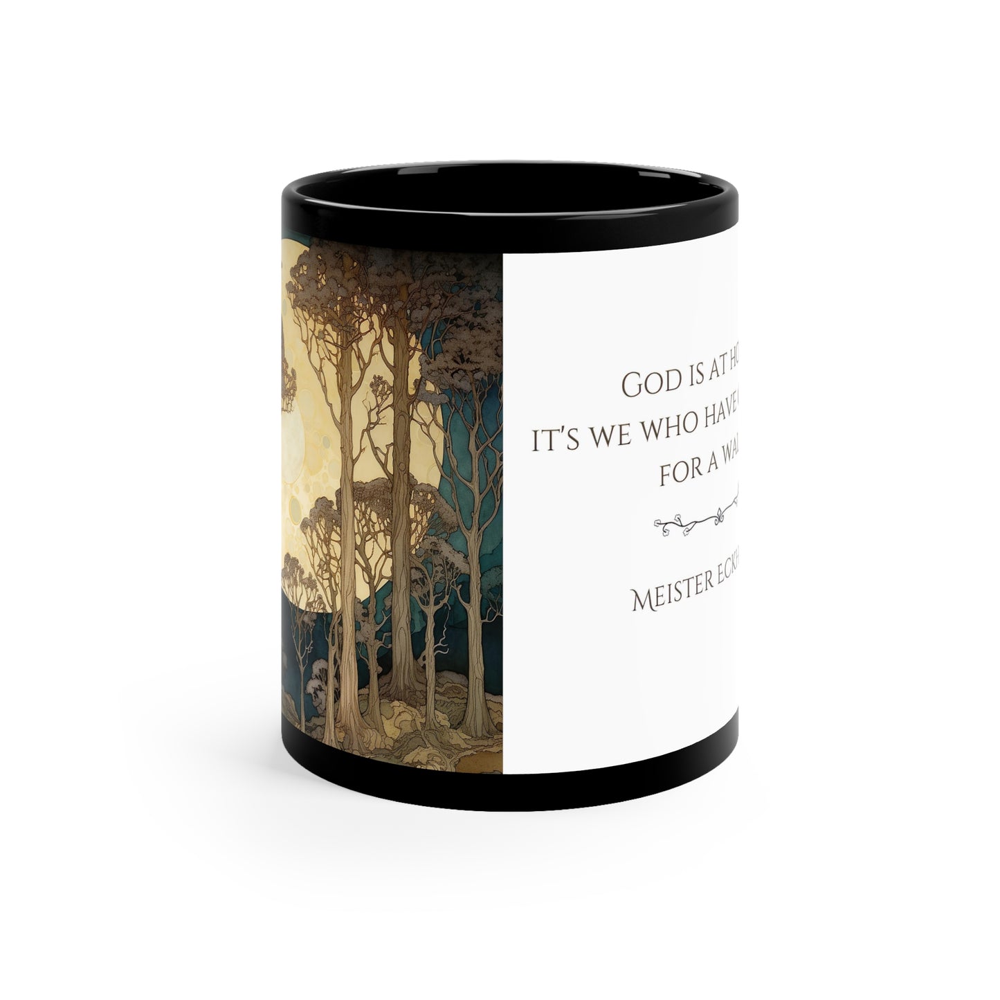 God Is At Home. - 11oz Black Mug