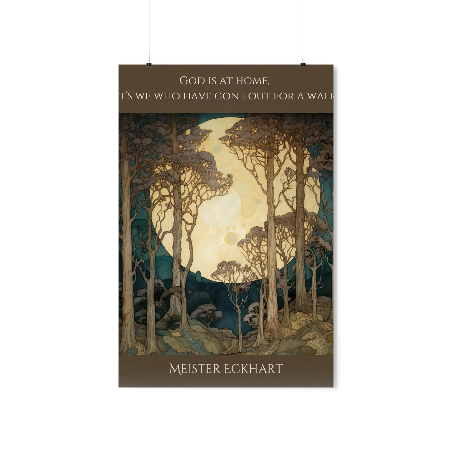 God Is At Home - Matte Vertical Poster