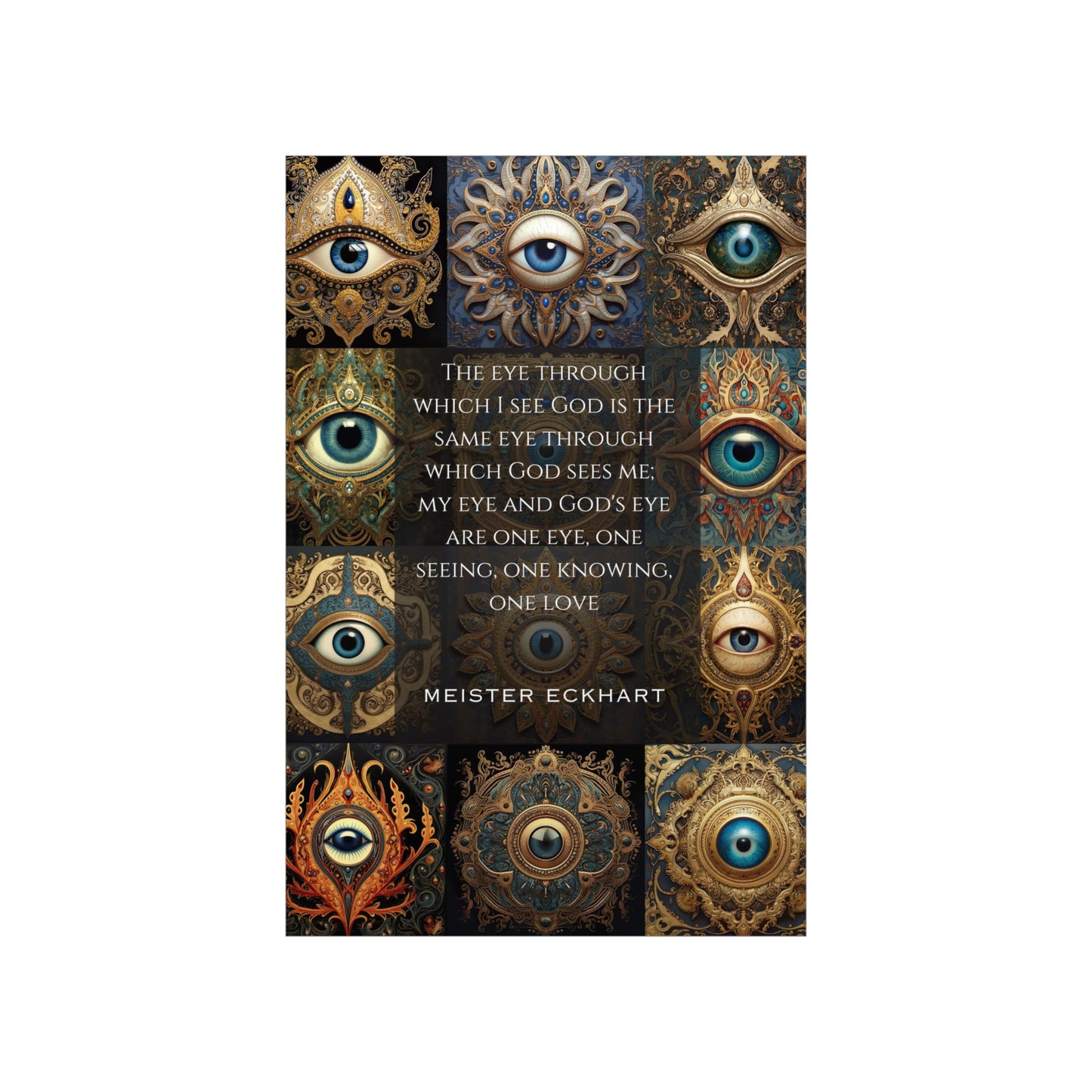 The Eye Through Which I See God - Matte Vertical Poster