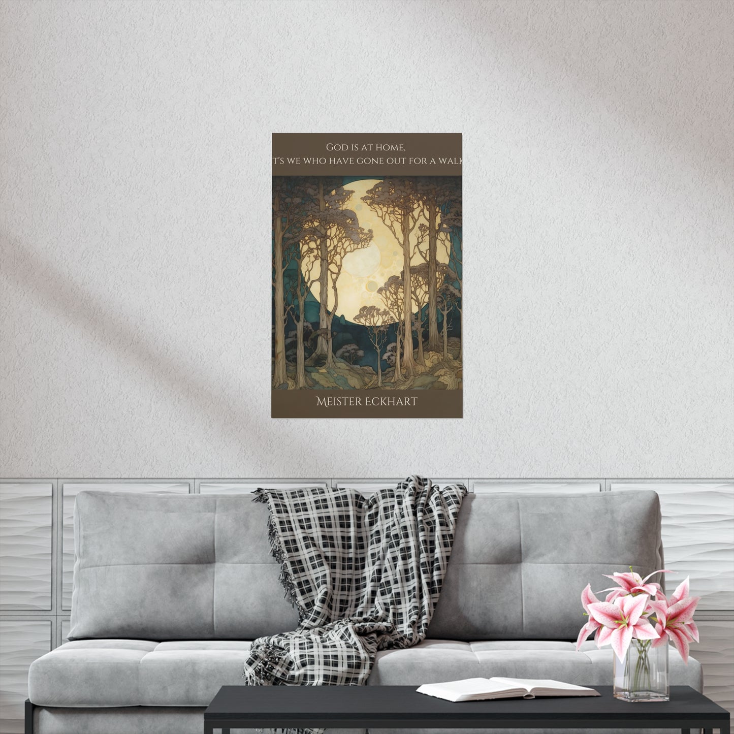 God Is At Home - Matte Vertical Poster