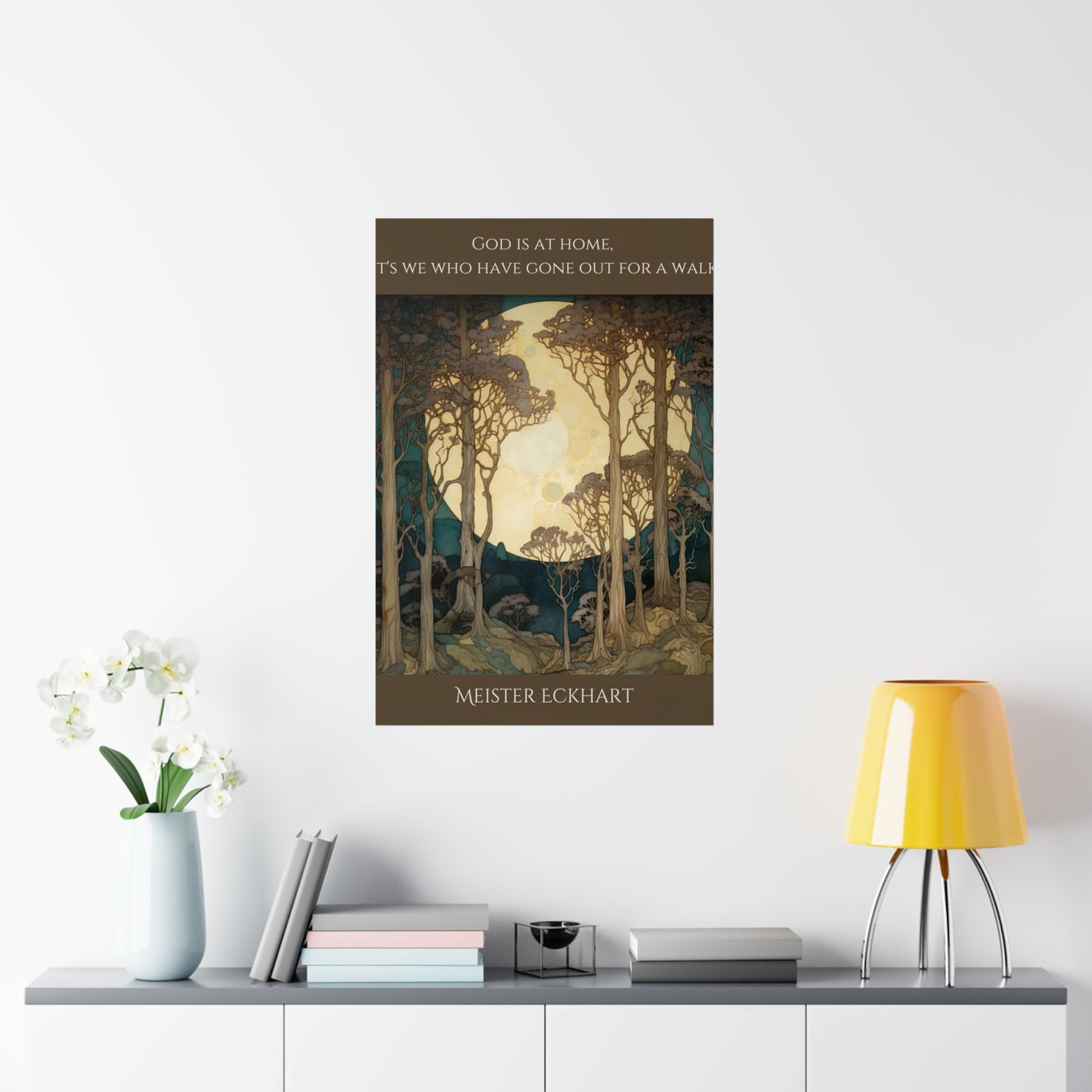 God Is At Home - Matte Vertical Poster