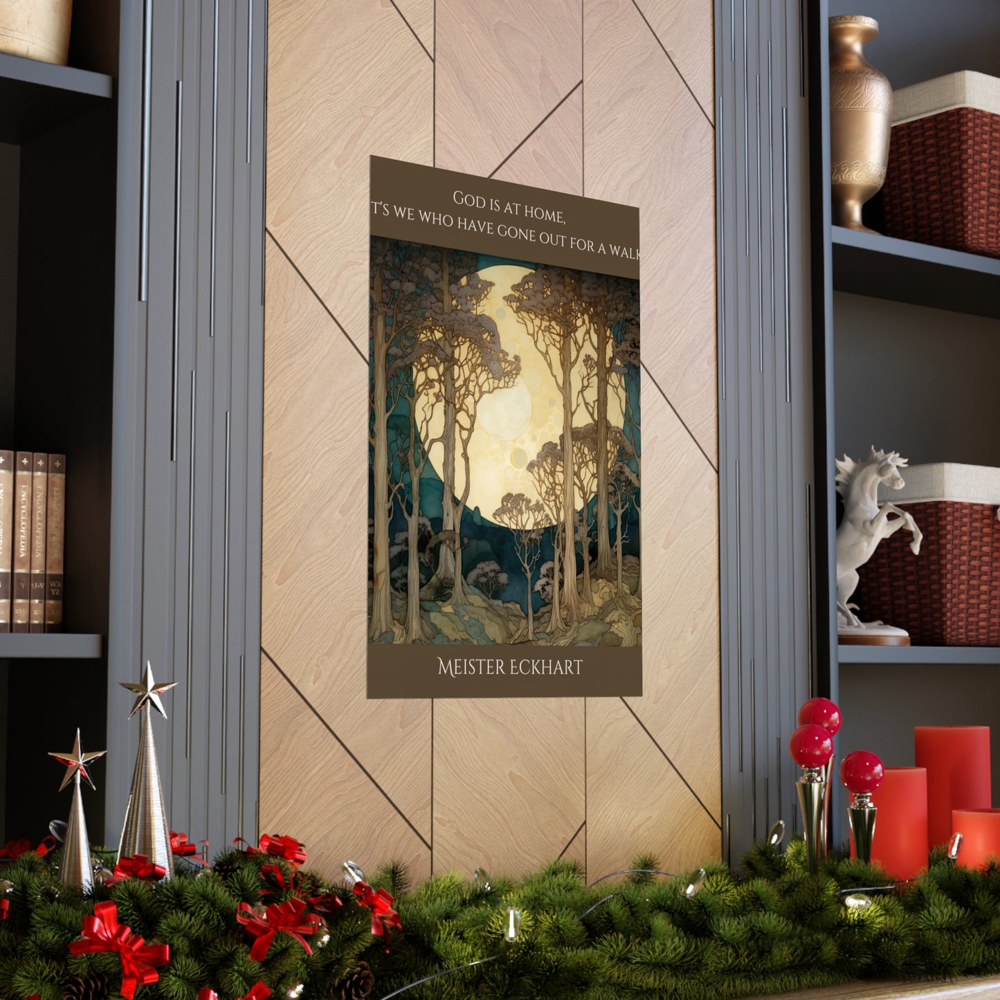 God Is At Home - Matte Vertical Poster