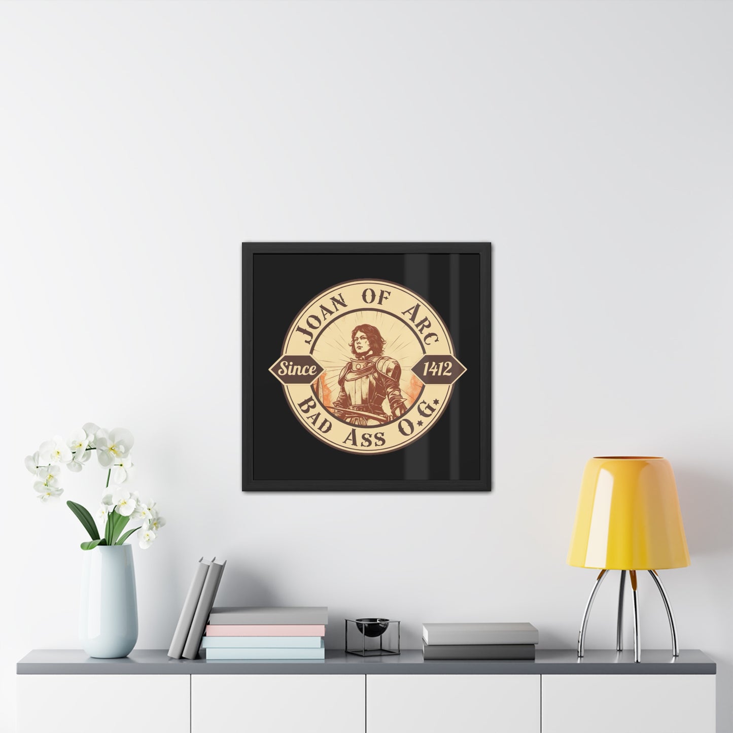 Joan of Arc Bad Ass O.G - Framed Poster