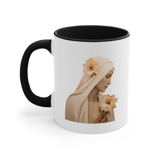 Saint Catherine of Siena Divine Inspiration Mug with Color Inside