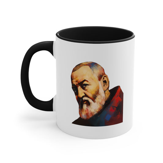 Saint Padre Pio Devotiona Mug with Color Inside