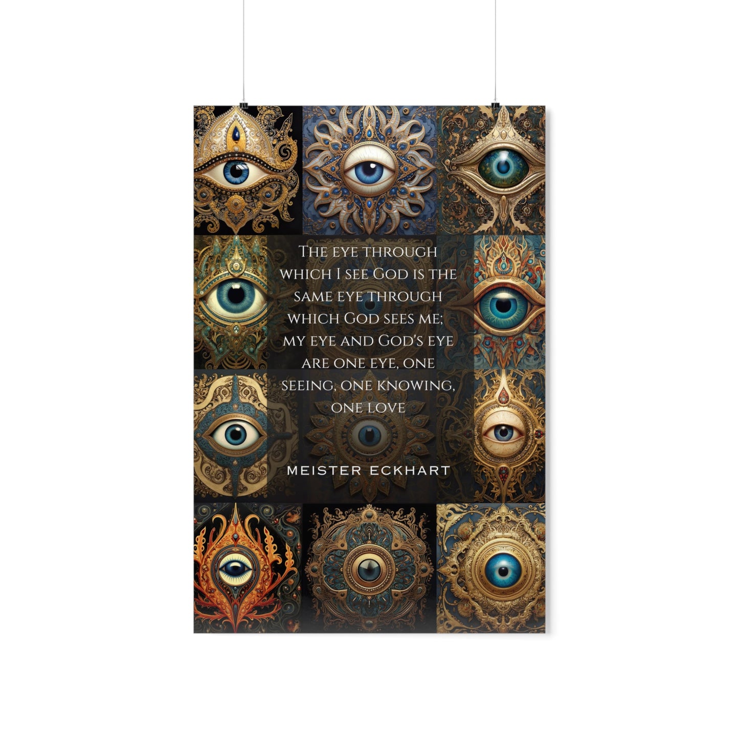 The Eye Through Which I See God - Matte Vertical Poster